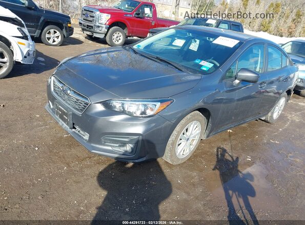 4S3GKAD63J3615820 2018 SUBARU IMPREZA Серый Передняя левая четверть