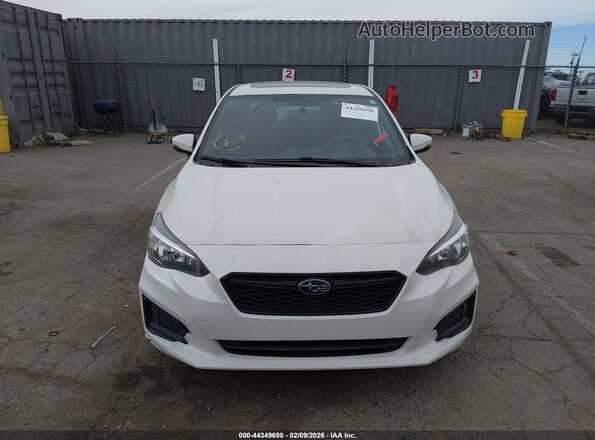 4S3GKAM62J3600130 2018 SUBARU IMPREZA Белый Вид щитка приборов