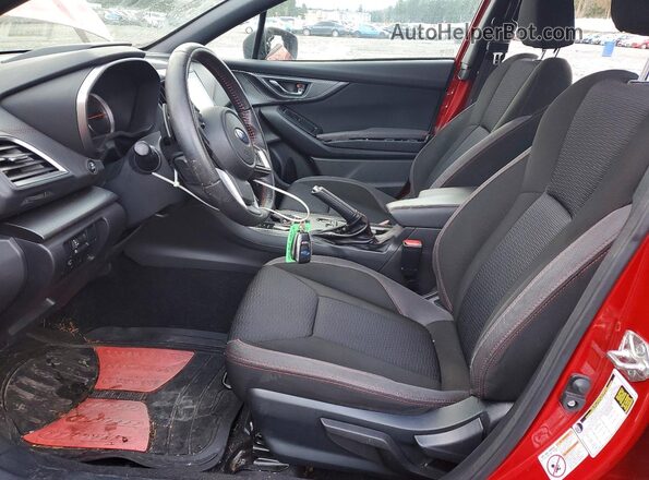 4S3GKAM6XK3617646 2019 SUBARU IMPREZA Красный Вид салона спереди