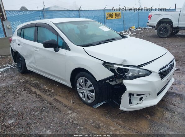 4S3GTAA68J3711217 2018 SUBARU IMPREZA Белый Передняя правая четверть