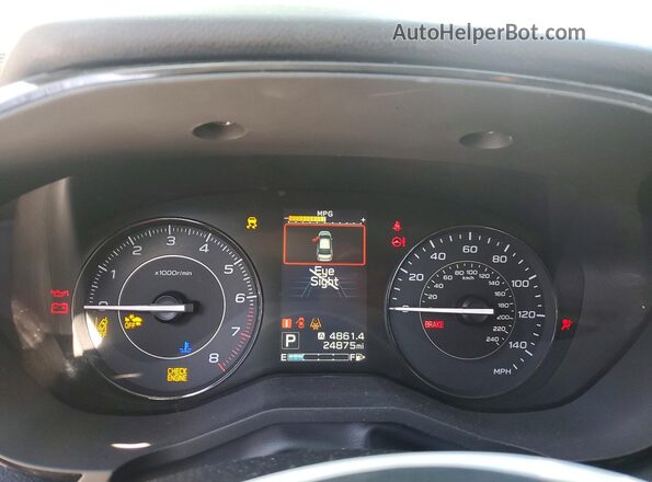 4S3GTAB66M3707590 2021 SUBARU IMPREZA Серебряный Вид щитка приборов