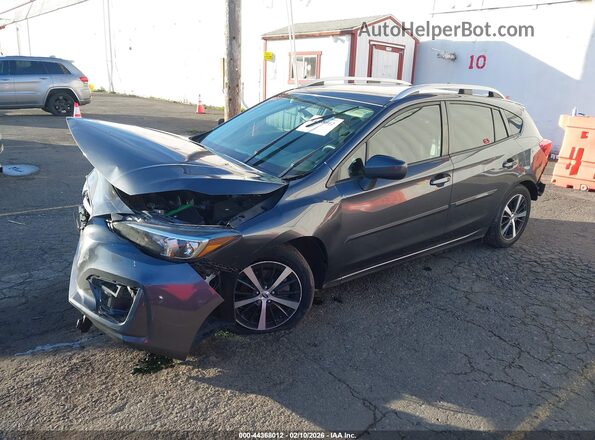 4S3GTAC68K3754485 2019 SUBARU IMPREZA Gray Vista tres cuartos delantera izquierda