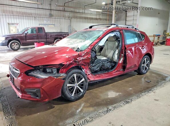 4S3GTAD69K3734230 2019 SUBARU IMPREZA Бордовый Передняя левая четверть