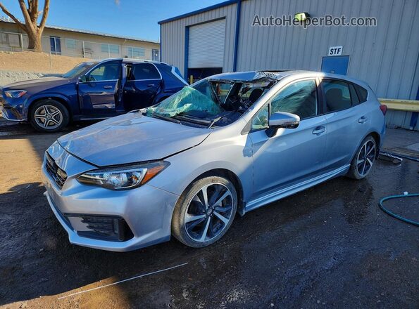 4S3GTAM60N3716249 2022 SUBARU IMPREZA Серебряный Передняя левая четверть
