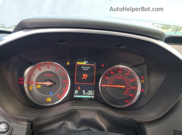 4S3GTAM65H3732063 2017 SUBARU IMPREZA Gray Вид щитка приладів