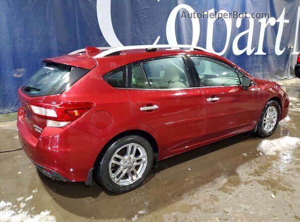 4S3GTAT66H3722403 2017 SUBARU IMPREZA Красный Задняя правая четверть
