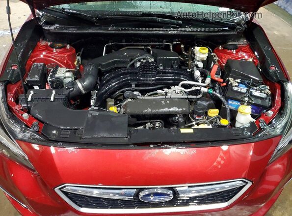 4S3GTAT66H3722403 2017 SUBARU IMPREZA Красный Вид задней части салона
