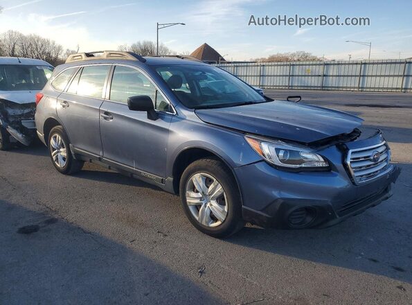 4S4BSAAC5G3219932 2016 SUBARU OUTBACK Синий Передняя правая четверть