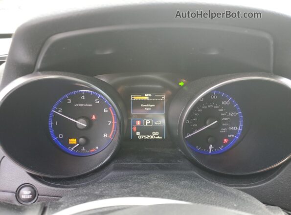 4S4BSACC3G3238301 2016 SUBARU OUTBACK Синий Вид щитка приборов