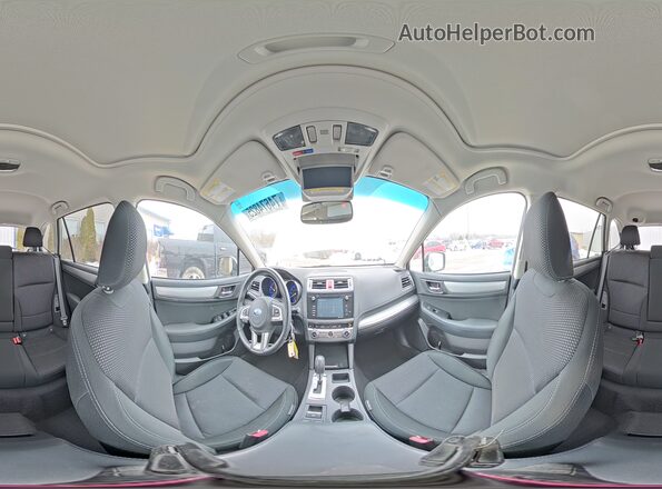 4S4BSADC0H3202419 2017 SUBARU OUTBACK Белый Панорамный вид салона 360°