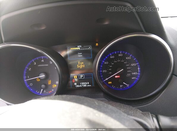 4S4BSAFC1K3371823 2019 SUBARU OUTBACK Черный Вид задних сидений