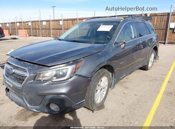 4S4BSAFC1K3371823 2019 SUBARU OUTBACK Черный Передняя левая четверть
