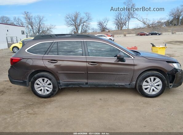 4S4BSAFC3K3283744 2019 SUBARU OUTBACK Brown Vista interior trasera