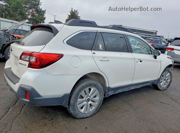 4S4BSAFC5J3259735 2018 SUBARU OUTBACK Белый Задняя правая четверть