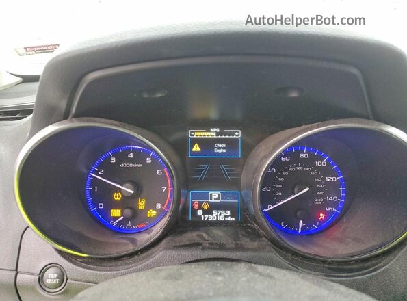4S4BSAFC6H3277851 2017 SUBARU OUTBACK Серый Вид щитка приборов
