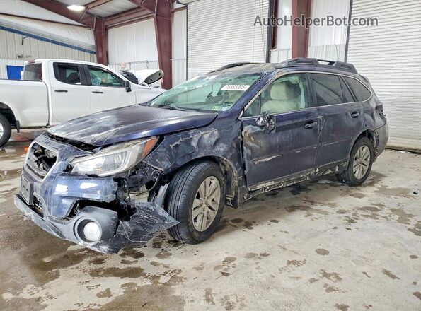 4S4BSAFC8J3296214 2018 SUBARU OUTBACK Синий Передняя левая четверть