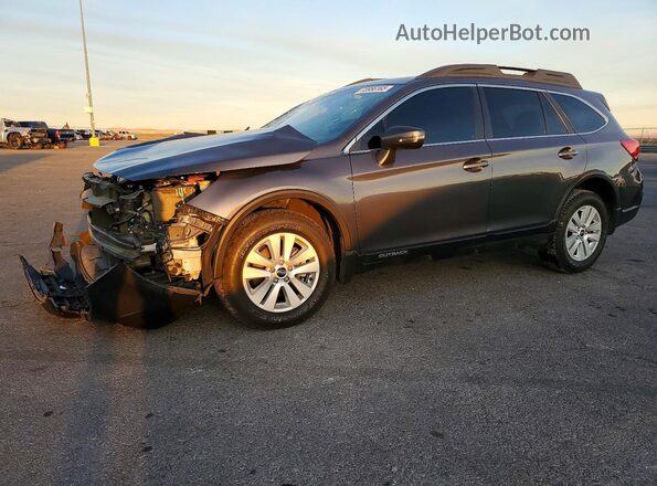 4S4BSAHC7J3224496 2018 SUBARU OUTBACK Серый Передняя левая четверть