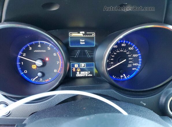 4S4BSAJC7K3324724 2019 SUBARU OUTBACK Белый Вид щитка приборов