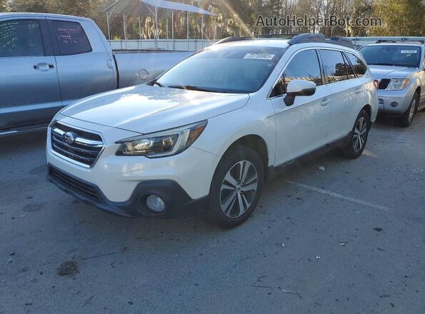 4S4BSAJC7K3324724 2019 SUBARU OUTBACK Белый Передняя левая четверть