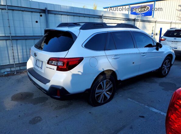 4S4BSAJC7K3324724 2019 SUBARU OUTBACK Белый Задняя правая четверть