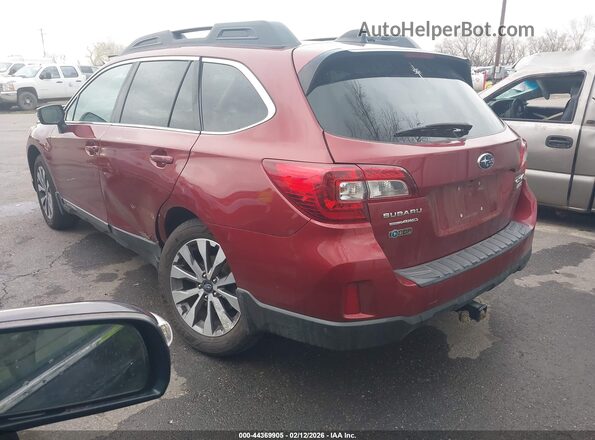 4S4BSAKC1H3380262 2017 SUBARU OUTBACK Red Tył lewy