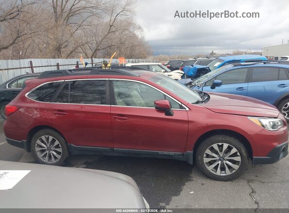 4S4BSAKC1H3380262 2017 SUBARU OUTBACK Red Widok wnętrza z tyłu