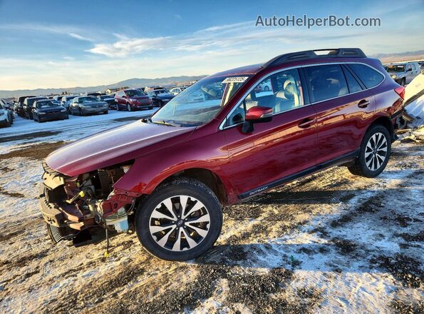 4S4BSAKC3H3248409 2017 SUBARU OUTBACK Красный Передняя левая четверть