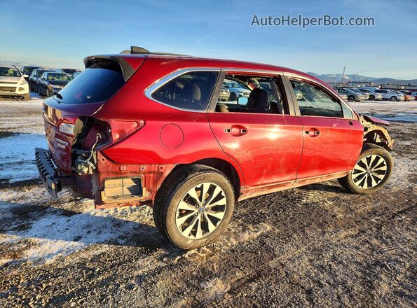 4S4BSAKC3H3248409 2017 SUBARU OUTBACK Красный Задняя правая четверть