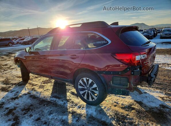 4S4BSAKC3H3248409 2017 SUBARU OUTBACK Красный Задняя левая четверть