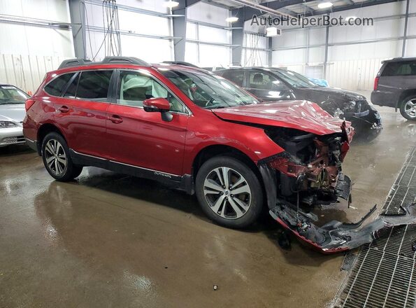 4S4BSAKC4J3274023 2018 SUBARU OUTBACK Темно-бордовый Передняя правая четверть