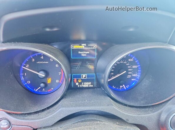 4S4BSANC1H3326536 2017 SUBARU OUTBACK Черный Вид щитка приборов