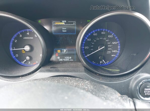 4S4BSANC1J3287923 2018 SUBARU OUTBACK White Widok tylnych siedzeń