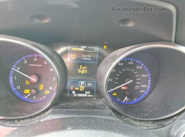 4S4BSANC2K3347726 2019 SUBARU OUTBACK Синий Вид щитка приборов