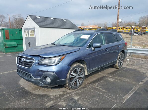 4S4BSANC3J3321067 2018 SUBARU OUTBACK Синий Передняя левая четверть