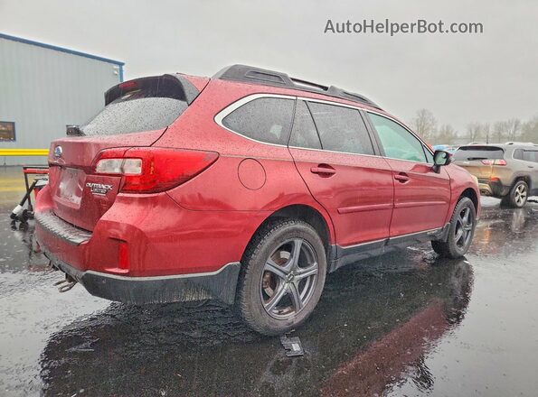 4S4BSANC5H3208859 2017 SUBARU OUTBACK Бордовый Задняя правая четверть