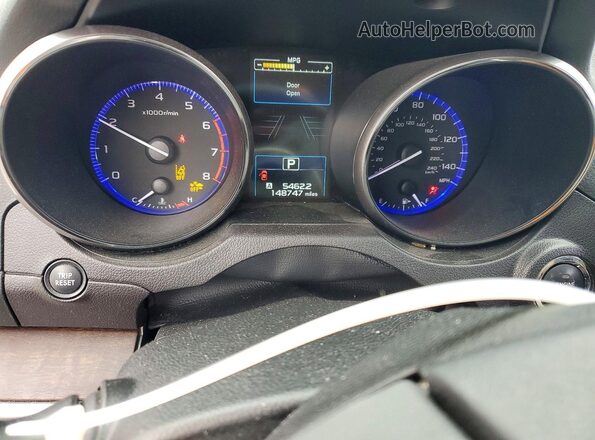 4S4BSANC6G3279065 2016 SUBARU OUTBACK Синий Вид щитка приборов