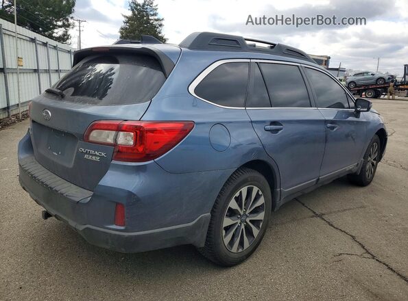 4S4BSANC6G3279065 2016 SUBARU OUTBACK Синий Задняя правая четверть