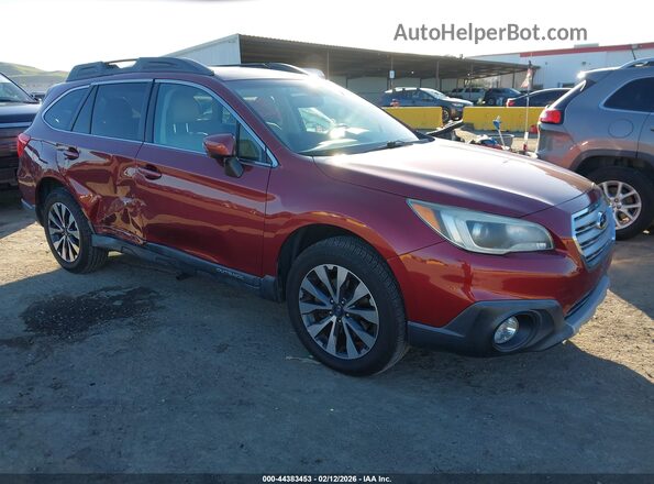 4S4BSANC8G3270254 2016 SUBARU OUTBACK Красный Передняя правая четверть