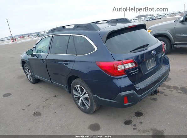 4S4BSANC8J3345073 2018 SUBARU OUTBACK Синий Задняя левая четверть