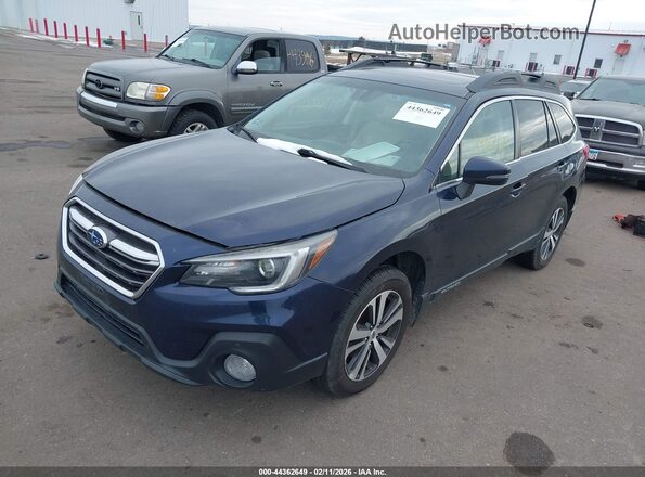 4S4BSANC8J3345073 2018 SUBARU OUTBACK Синий Передняя левая четверть