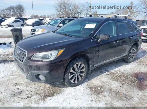 4S4BSATC0H3216015 2017 SUBARU OUTBACK Бордовый Передняя левая четверть