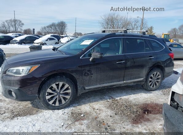 4S4BSATC0H3216015 2017 SUBARU OUTBACK Бордовый Панорамный вид салона 360°