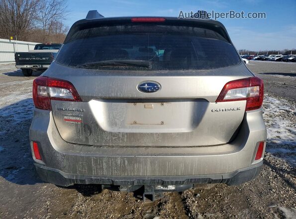 4S4BSBAC1G3279647 2016 SUBARU OUTBACK Золотой Вид сзади