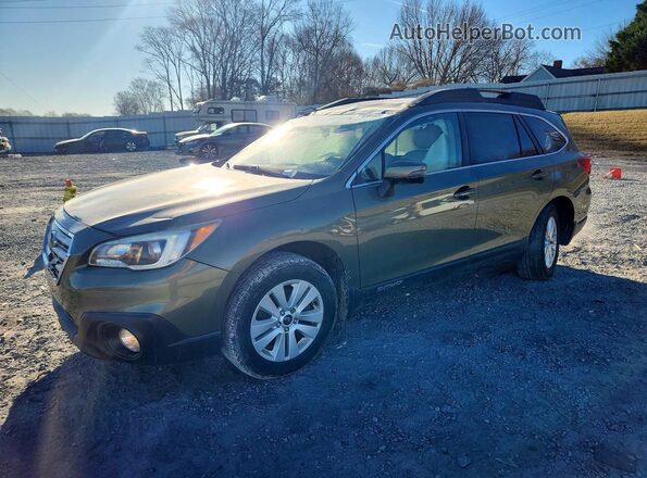 4S4BSBFC5G3327014 2016 SUBARU OUTBACK Зеленый Передняя левая четверть