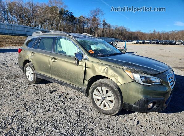 4S4BSBFC5G3327014 2016 SUBARU OUTBACK Зеленый Передняя правая четверть