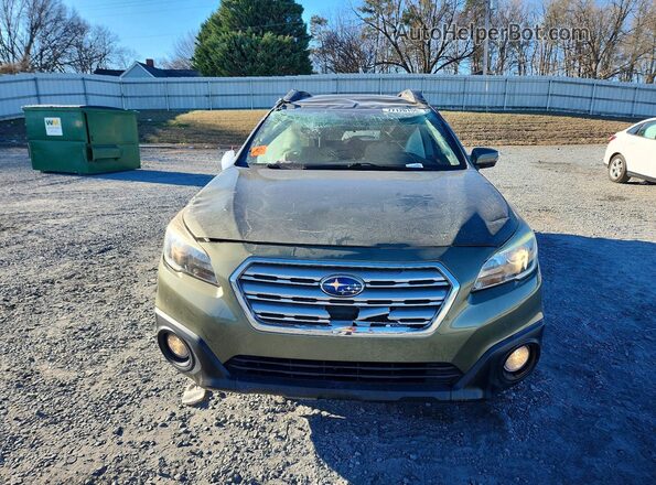 4S4BSBFC5G3327014 2016 SUBARU OUTBACK Зеленый Вид спереди