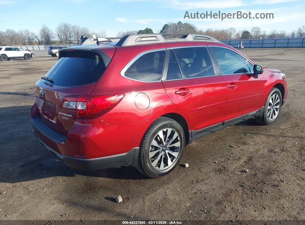 4S4BSEKC4H3227267 2017 SUBARU OUTBACK Бордовый Задняя правая четверть