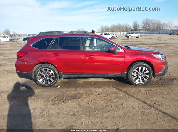 4S4BSEKC4H3227267 2017 SUBARU OUTBACK Бордовый Вид задней части салона
