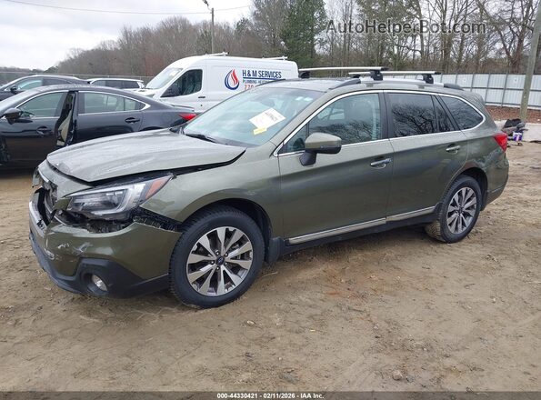 4S4BSETC7J3365440 2018 SUBARU OUTBACK Зеленый Передняя левая четверть