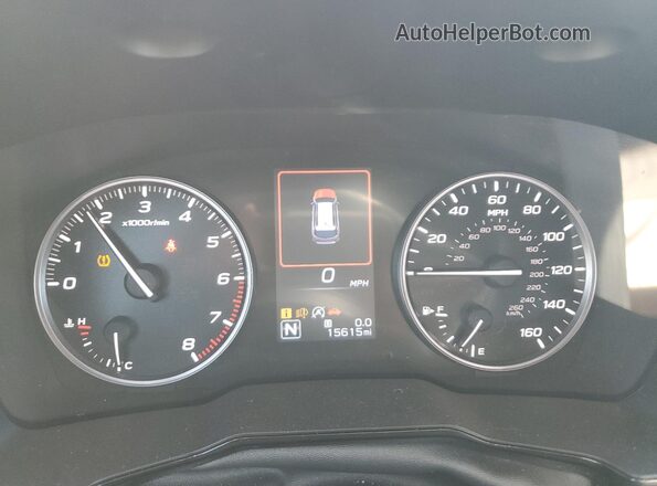 4S4BTACC7M3215032 2021 SUBARU OUTBACK White Вид щитка приладів